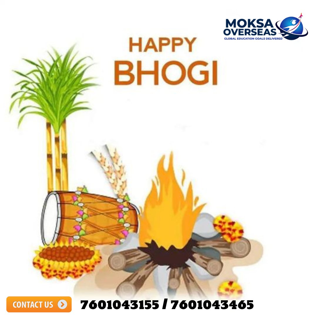 Wishing you and your family a blessed and beautiful Bhogi full of high spirits, positivity and good times. 
#studyabroad
#studyabroadlife
#studyabroadbecause
#studyabroadconsultants
#overseaseducation
#Overseaseducationconsultant
#overseaseducationconsultants
#studyvisa