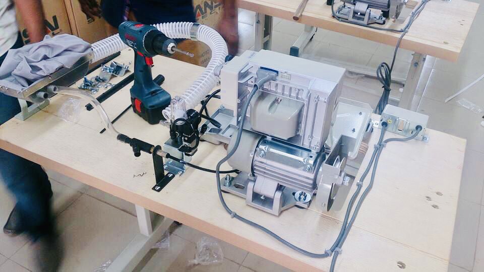 RakibCynthia's tweet photo. Setting up new production facility for Tex Tech International. https://t.co/luqFY3Iixe
