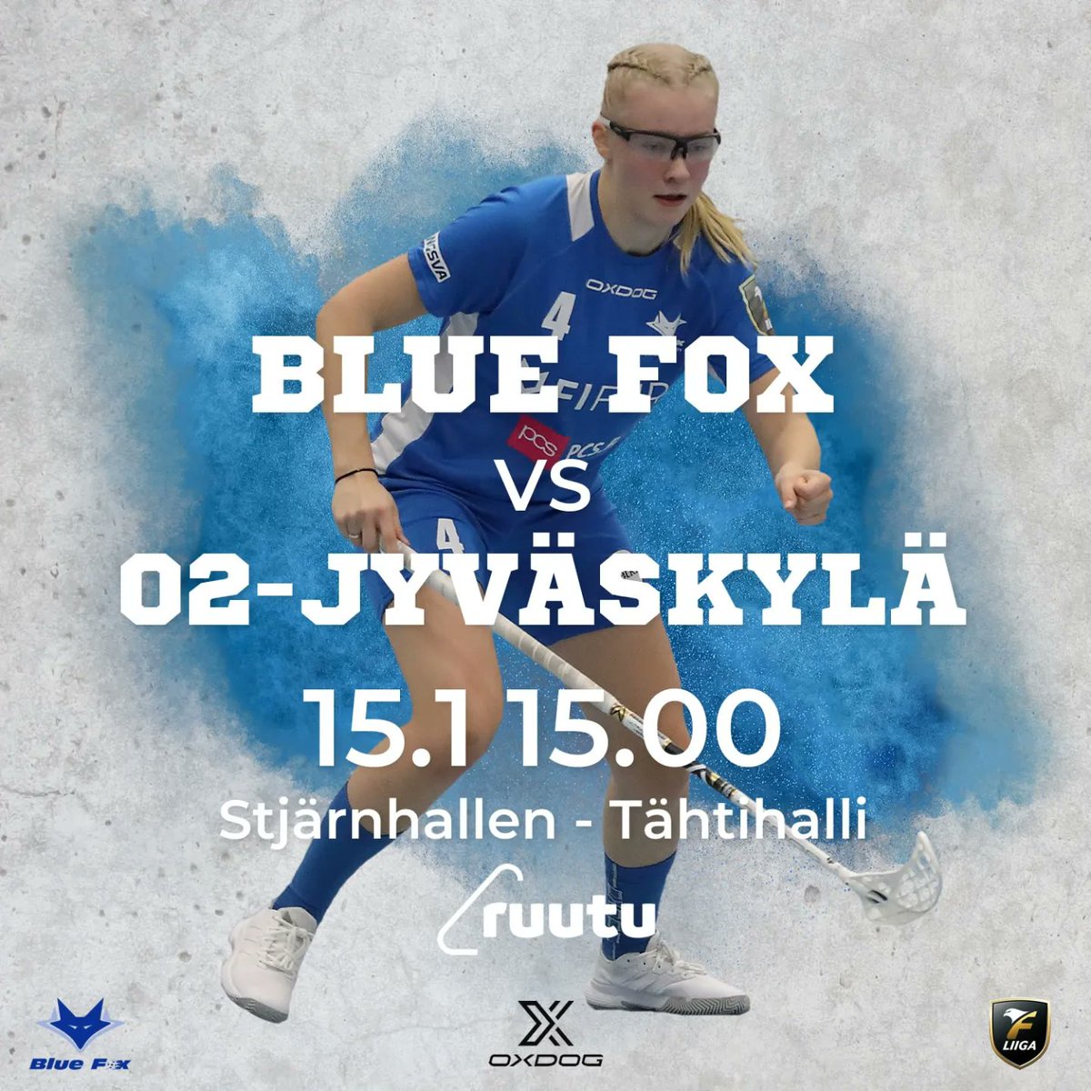 Hemmamatch och 𝗴𝗿𝗮𝘁𝗶𝘀 inträde❗

🏑 Blue Fox - O2-Jyväskylä 
📆 15.1
🕒 15.00
🏟️ Stjärnhallen | Tähtihalli
🎟️ gratis/ilmainen 
📺 Ruutu

Innebandy är #bästpåplats
Salibandy on #parastapaikanpäällä

#ibfbluefox #oxdog #boostyourperformance #blåtthjärta #salibandy #innebandy