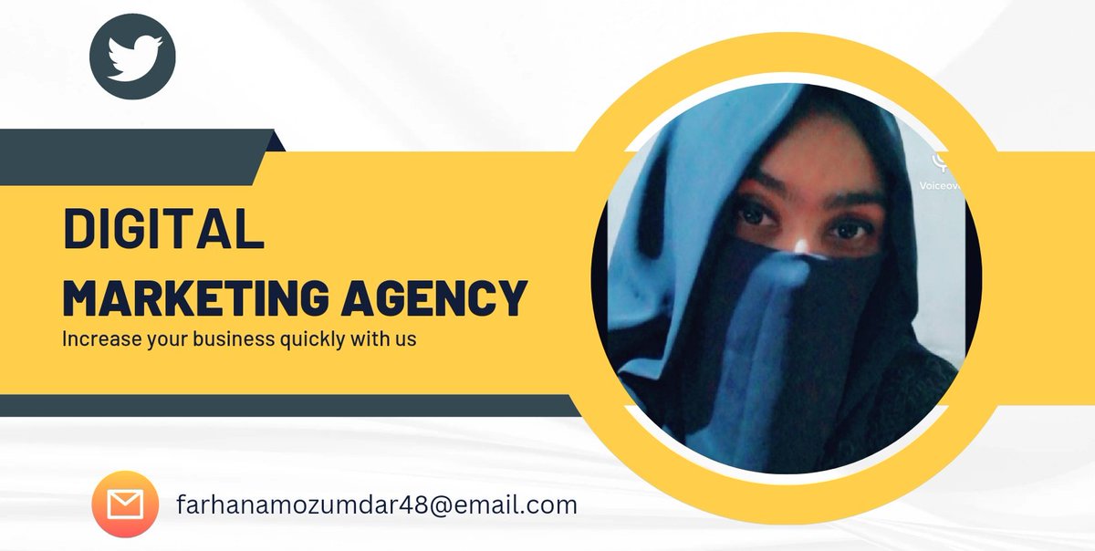 FarhanaMozumde7's tweet photo. Hlw,how are you???
Are you searching a digital marketer?? I am a professional digital marketer on Twitter...
#twitter #twittermarketer #facebookmarketing #marketing #growth #increase 
E-mail :farhanamozumdar48@emai.com https://t.co/RRVMIREqYj