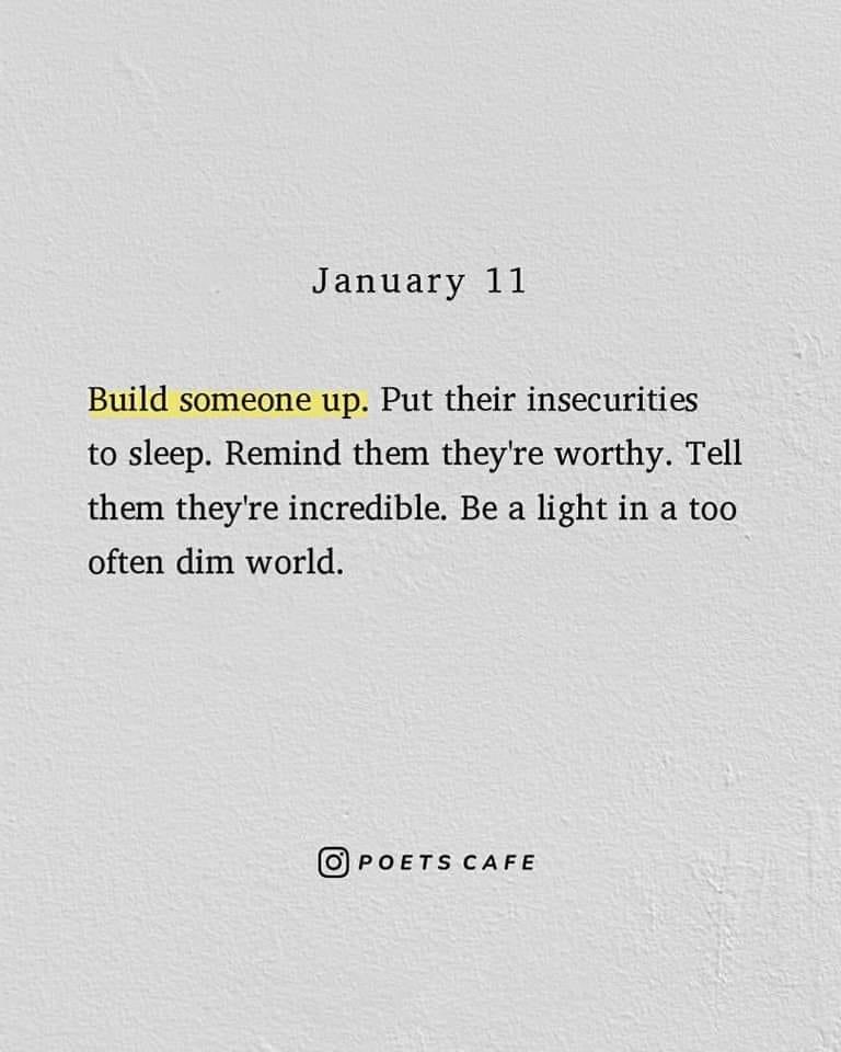 This is SO important! #buildthemup #bethelight