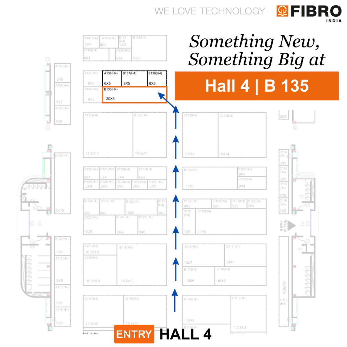 FIBROINDIA's tweet photo. Here is a quick road map on how you can reach to us in Hall 4! See you soon. 
Visit us at Hall 4, Stall B 135

#FIBROIndia #StandardParts #RotaryTables #Innovation #GuideElements #Camunits #diemould #automation #imtex #biec #imtma #machinetool #exhibition https://t.co/KLn3uoy1QQ