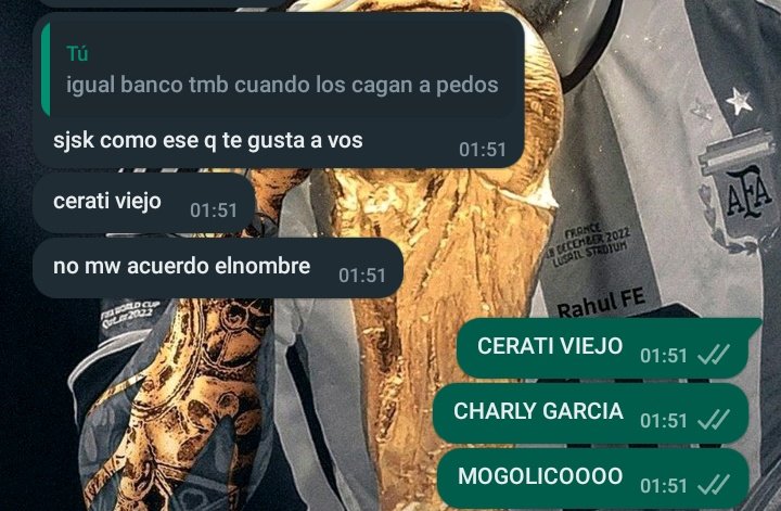 yo no puedo creer que estoy casado con alguien que no conoce a charly garcia
