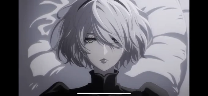 模写とアニメ版の比較色が着いてるのが模写白黒がアニメ版#NieRAutomataAnime #NieRAutomata #ニーアオートマタ #2B #ヨルハ2号B型 #模写 #比較 