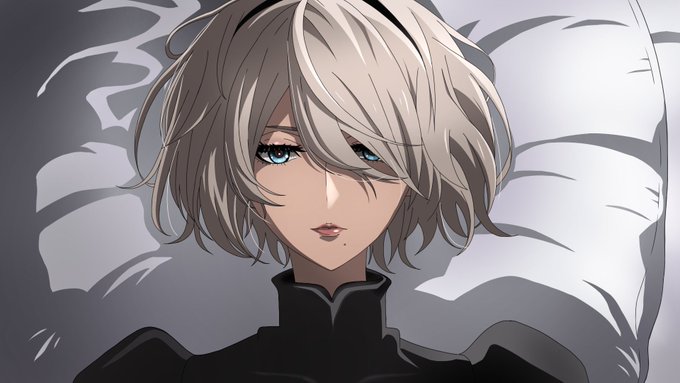 模写とアニメ版の比較色が着いてるのが模写白黒がアニメ版#NieRAutomataAnime #NieRAutomata #ニーアオートマタ #2B #ヨルハ2号B型 #模写 #比較 