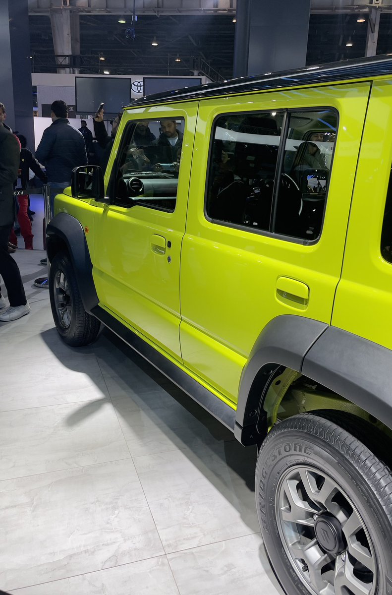 FIRST LOOK: All-new 5-door <a href="/Suzuki_ZA/">Suzuki SA</a> Jimny breaks cover at the #autoexpo2023 in New Delhi. 

Longer and taller, the iconic off-roader has finally grown into the family fun-mobile it was always meant to be. 

More to come in the Feb edition of <a href="/DrivenMotoring/">Driven Motoring</a>