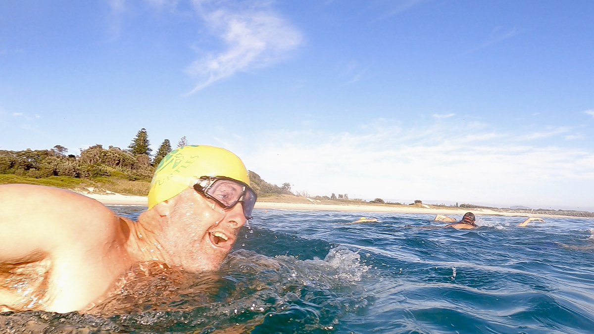 OceanSwimSafari's tweet photo. Just imagine having this coming atcha on an early morning swim… #ForsterTurtles #EarlyMorningSwim #Swim #Beach #Forster #Pacific #Australia #OpenWater #Ocean #Wild https://t.co/bDK1mS7gGU