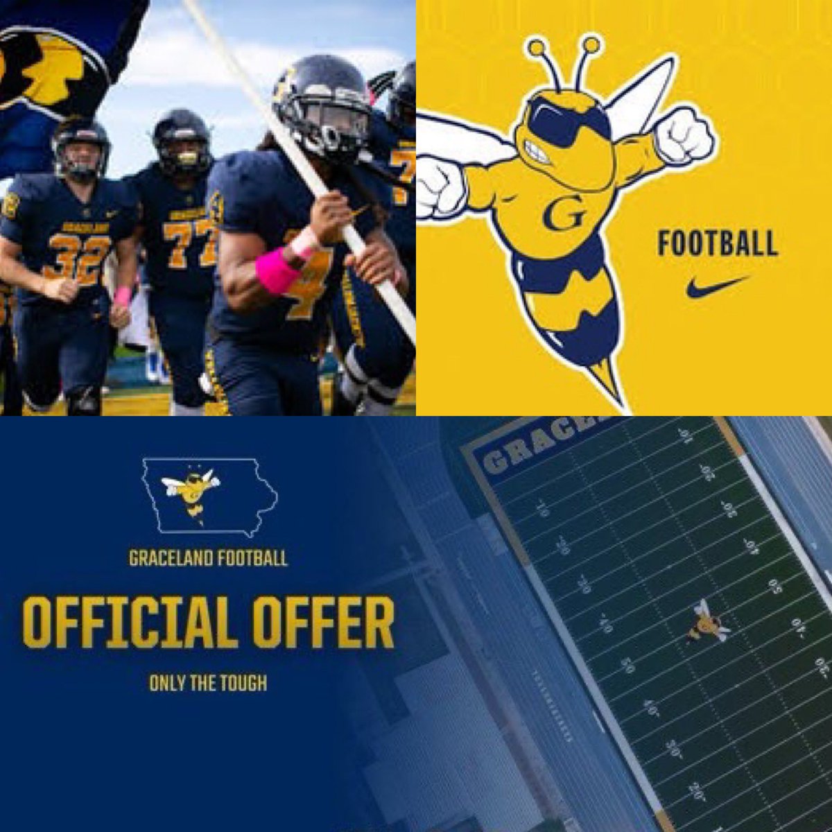 Blessed to receive my 3rd offer from <a href="/GracelandFB/">Graceland Football</a> after having a conversation with Coach <a href="/JameslewisCoach/">James Lewis</a> !!