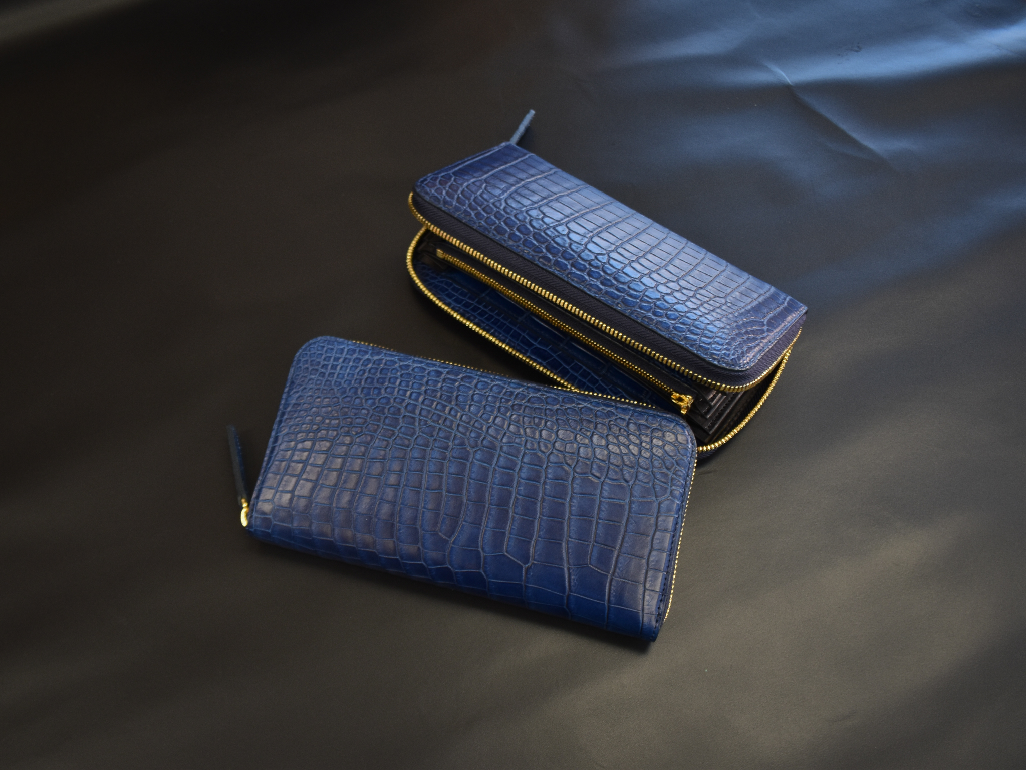 アウトレット通販　　東京クロコダイル　シャイニングアビスブラックグランド　長財布