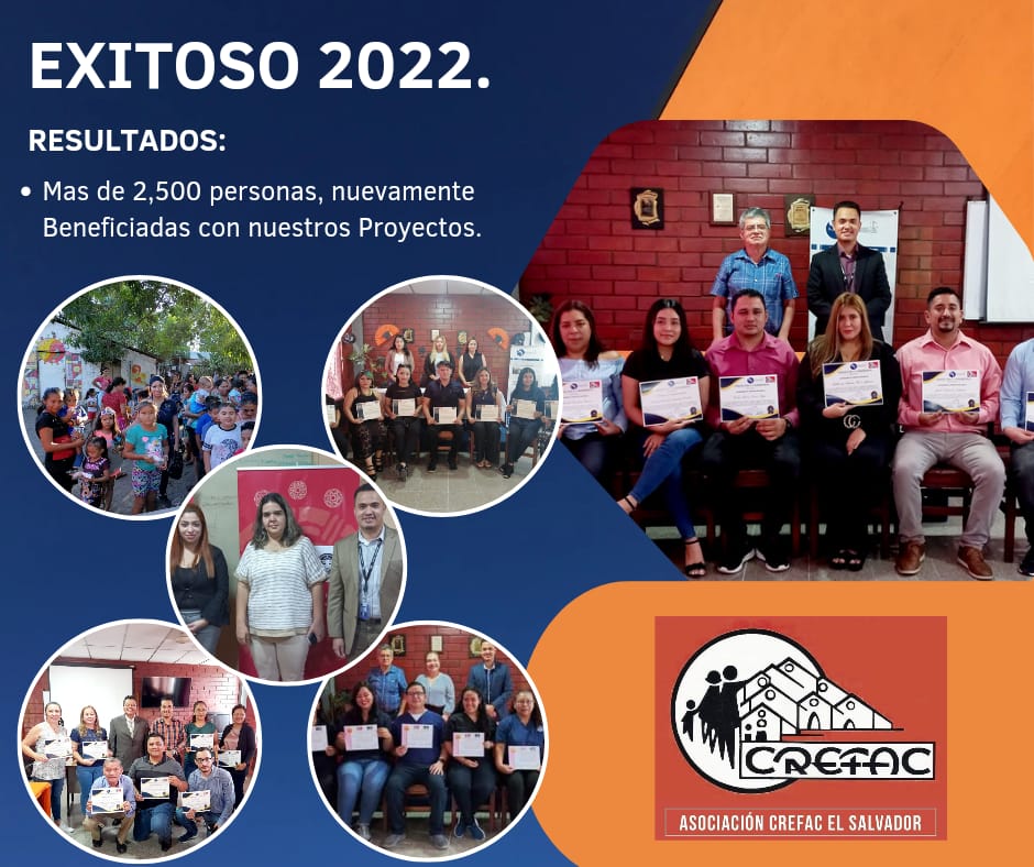 ACrefac's tweet photo. Resultados exitosos en el año 2022.

#CREFAC. #ProyectosSociales. 📄🇸🇻

#51Años #AyudandoaElSalvador. https://t.co/mQ768lKFtX