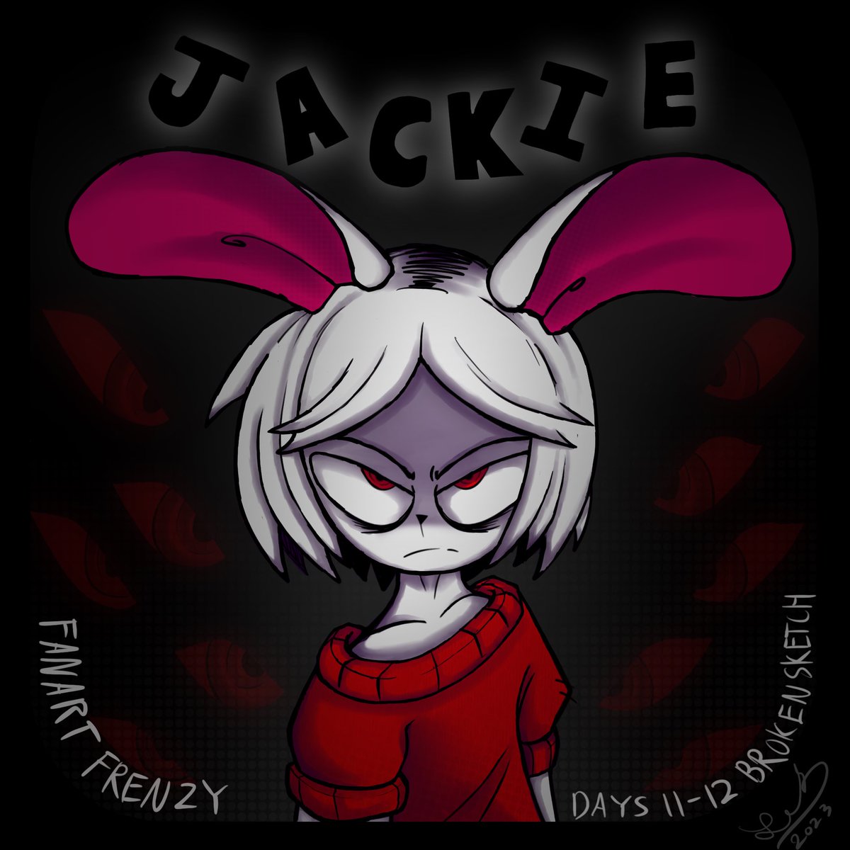Sandpaperdotcom's tweet image. ✨FANART FRENZY DAYS 11-12✨

@BrokenSketch’s Jackie!🐰