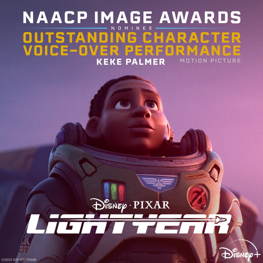 To infinity and…🚀Congratulations to Keke Palmer for her #NAACPImageAwards nomination for Outstanding Character Voice-Over Performance - Motion Picture for Disney and Pixar’s #Lightyear!