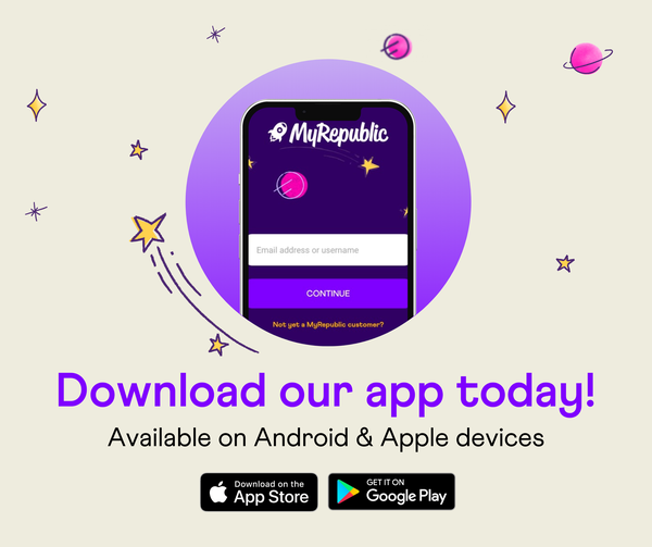 Self-service is now fast and simple. Our app is your digital home for all your MyRepublic services.

You can:

⏳Track your order
🧾View your bills
🗓 Request a payment extension
📱Help at your fingertips

Download our app today: onelink.to/u4h2tv