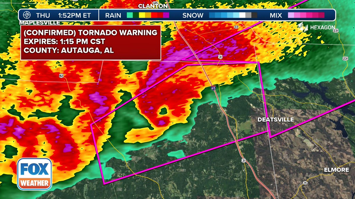 <a href="/foxweather/">FOX Weather</a> A Tornado Emergency was in effect and radar was detecting debris lifted up as high as 15,000 feet as the tornado ripped through the county