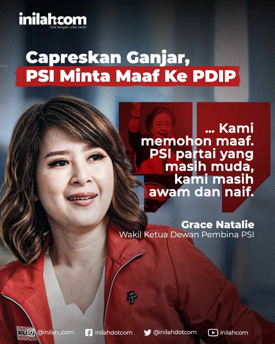 nusantara_one's tweet photo. Jika PSI tidak nekat capreskan Ganjar, mungkin PDIP akan benar benar singkirkan Ganjar Pranowo supaya bisa capreskan Puan.

Terima kasih PSI https://t.co/rDaJZC1N84