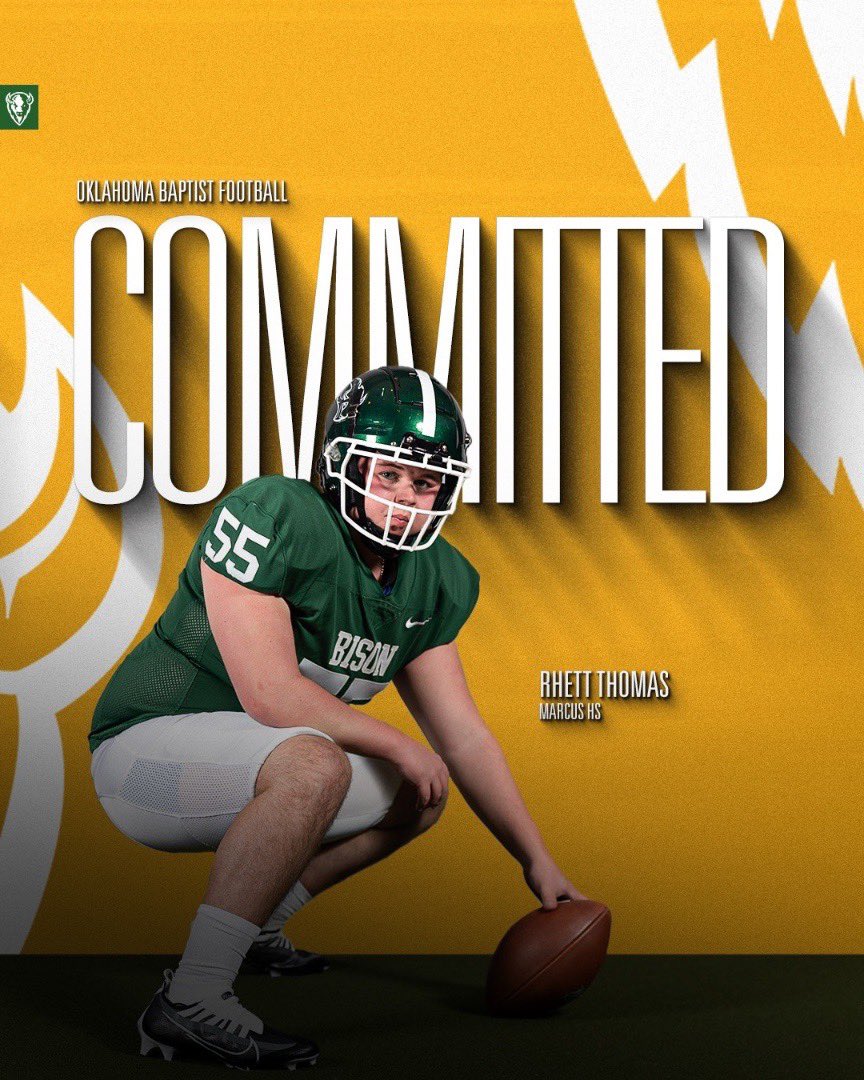 I’m excited to announce my commitment to Oklahoma Baptist University. Beyond grateful for each and every person that helped me get here. <a href="/Coach_Gothard/">Greg Gothard</a> <a href="/OBUCoachJensen/">Chris Jensen</a> <a href="/ScalesCoach/">Del Scales</a> <a href="/tfloyd3/">Tyler Floyd</a>