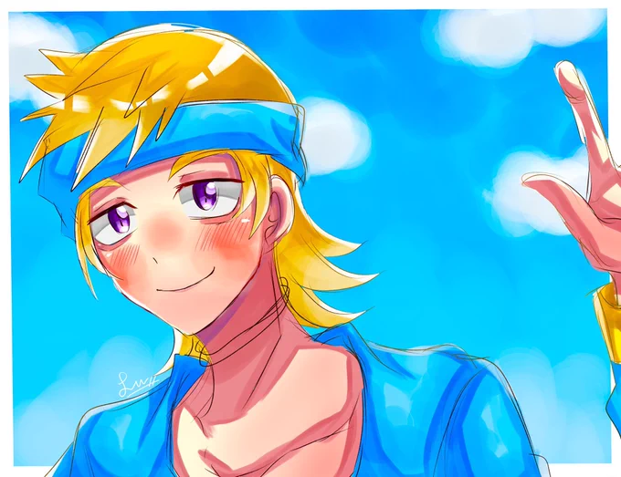 #絵を彩度100にすると超派手目痛いけど色がきれいきれい 