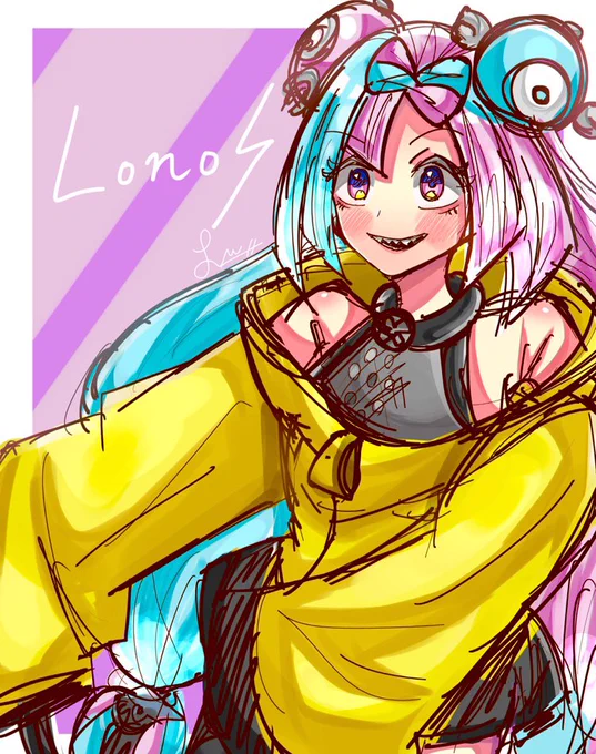 #絵を彩度100にすると超派手目痛いけど色がきれいきれい 