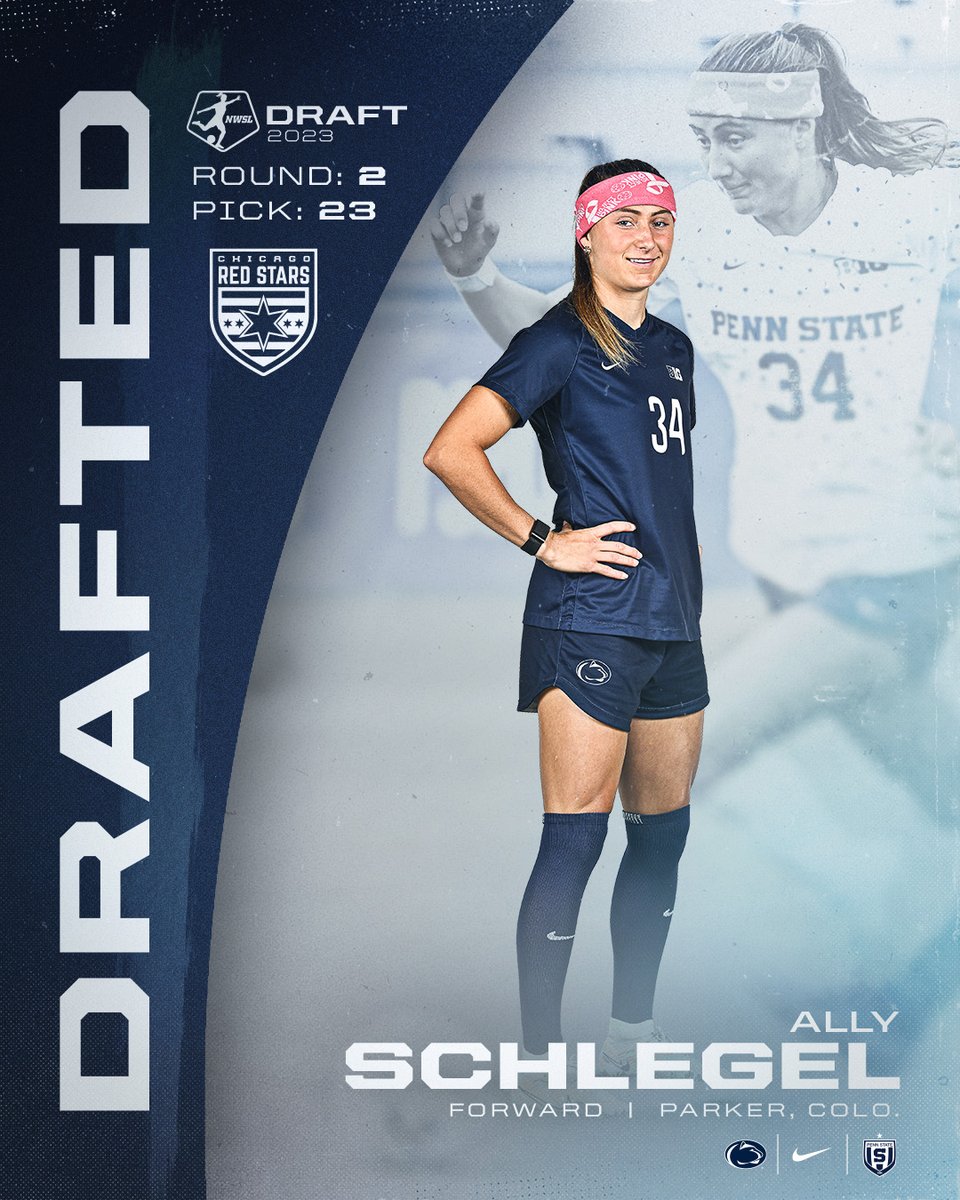 PennStateWSOC's tweet photo. Joining Penelope Hocking and @AlyssaNaeher with the @chicagoredstars is @allyschlegel34! Congratulations!
#WeAre https://t.co/Q3bsUliQxX