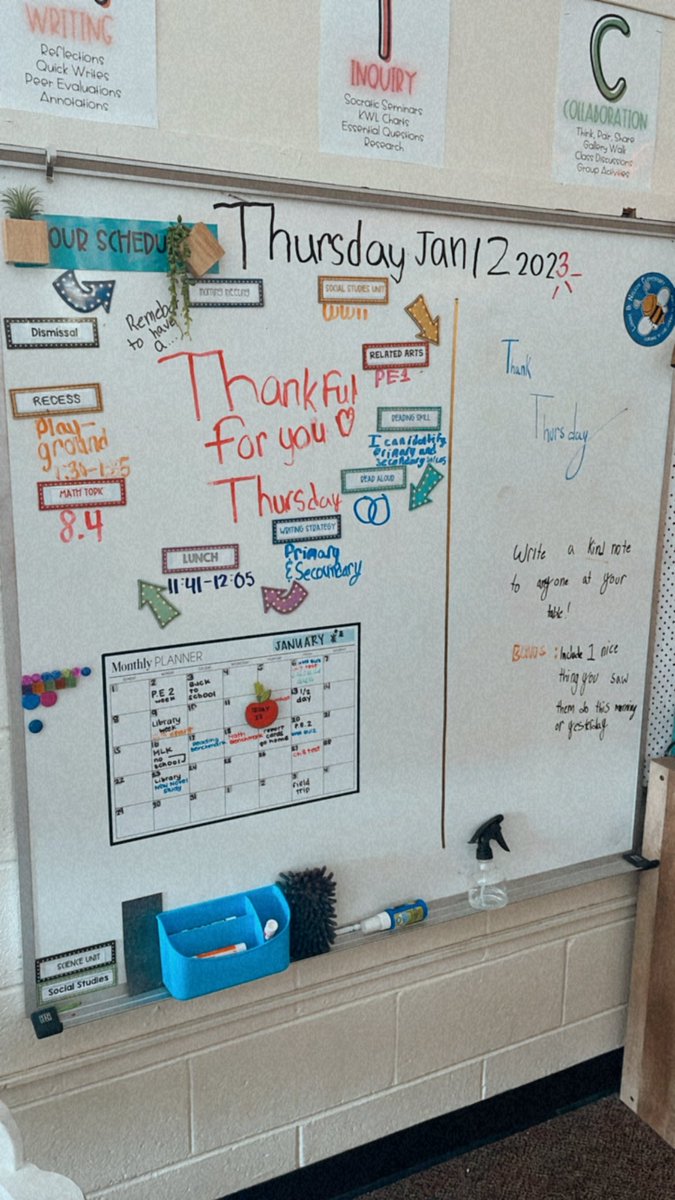 Homad's 5th Grade Hive (@homad_hive) on Twitter photo The power of classroom jobs✨
We have two students that are in charge of our “control center”. One student writes our daily agenda and another writes a daily message. Today’s message was too sweet to not share 🤍 Oh how much I love my fifth graders <a href="/ACELBNE/">The Academy for Civic Engagement</a> <a href="/GTwanisha/">Twanisha Garner, PhD</a> The power of classroom jobs✨
We have two students that are in charge of our “control center”. One student writes our daily agenda and another writes a daily message. Today’s message was too sweet to not share 🤍 Oh how much I love my fifth graders <a href="/ACELBNE/">The Academy for Civic Engagement</a> <a href="/GTwanisha/">Twanisha Garner, PhD</a>