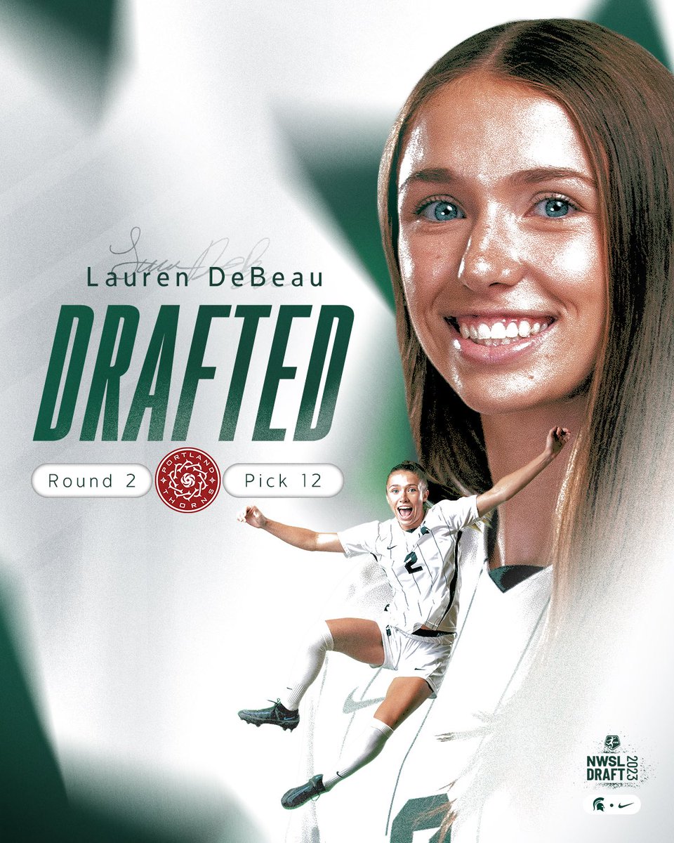 The BEST forward in the Big Ten has a new home. Lauren DeBeau is about to be a force to be reckoned with at the next level.

<a href="/ThornsFC/">Portland Thorns FC</a>, you’re getting a beast.

#GoGreen | #NWSLDraft2023