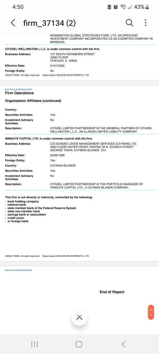 Christalball93's tweet photo. Check out what I found! CITADEL SYNTHETIC INVESTMENTS LTD
Look at Citadel Anateus International Investments too and Winggate Capital. All Citadel affiliates along with those listed in previous tweet. Hidden no more #AMC #GME #christalballexposures
https://t.co/AZtGXNWmCB https://t.co/nXaCE22mlq