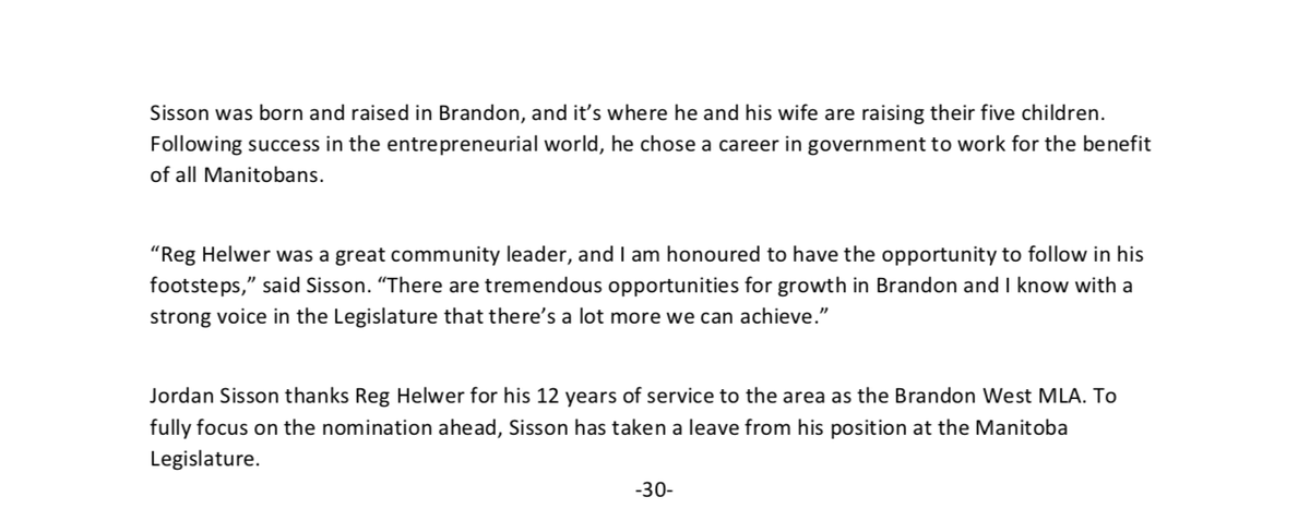 JordanSissonMB's tweet photo. My name is Jordan Sisson and I'm seeking the @PC_Manitoba nomination for Brandon West. I'm a local entrepreneur and community champion. 
I’ve spent a lot of time listening to people from Brandon and hearing their concerns. #mbpoli 1/2 https://t.co/rwkLkjWCpy