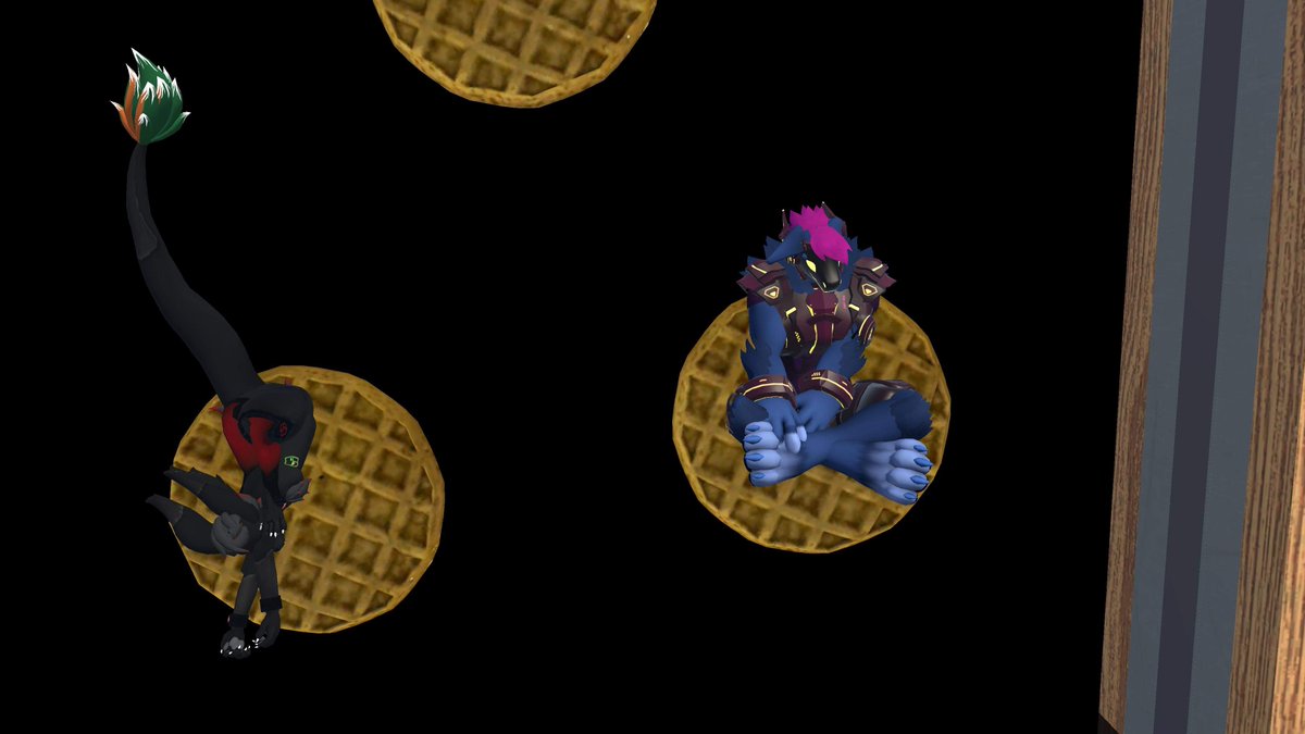 MommyRave's tweet photo. My Hubby And My Bread Lord Friend Riding Waffles
@PapagenImmaru @samo2211_ 
#VRChat #vrchatfurry #VRChatpapagen https://t.co/JxeTQECRoY