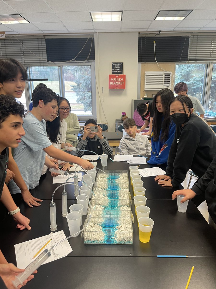 Investigating groundwater flow and pollution in Earth Science! <a href="/klibertini2/">Kim Libertini</a> <a href="/_ChadGleason/">Chad Gleason</a>