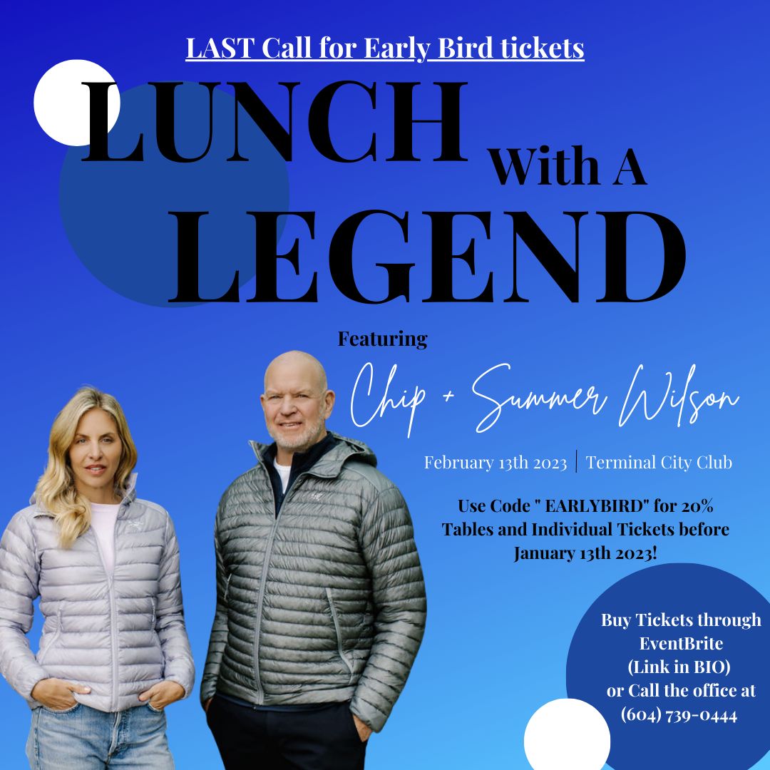 Chip Wilson (@chipyvr) on Twitter photo Summer and I are speaking at <a href="/ZajacRanch/">Zajac Ranch</a>'s next Lunch with a Legend on February 13th. If you're interested in coming along, we'll be covering Vancouver life, business, and community. You can find all the info and get tickets here: lnkd.in/dN6tFAkC Summer and I are speaking at <a href="/ZajacRanch/">Zajac Ranch</a>'s next Lunch with a Legend on February 13th. If you're interested in coming along, we'll be covering Vancouver life, business, and community. You can find all the info and get tickets here: lnkd.in/dN6tFAkC