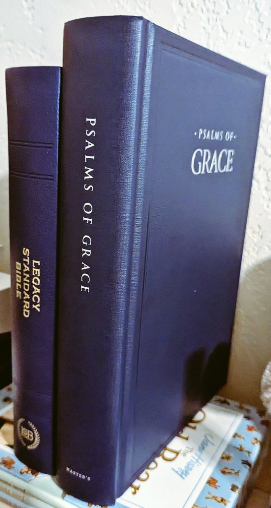 BenJDitzel's tweet photo. Got 2 brand new resources gifted to me today. Very excited to use these well! #PsalmsOfGrace @HymnsofGrace / #LegacyStandardBible @StandardBible https://t.co/eD5FBTn1D5