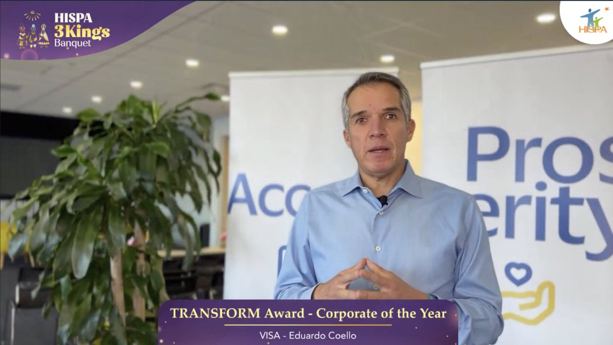 "We need kids to be better for society, industry, and the underrepresented groups in the United States. We will continue working hand-in-hand...to bring the best of us to inspire younger generations to aspire to reach higher levels." - Eduardo Coello, President, <a href="/VisaLatam/">Visa LATAM</a>