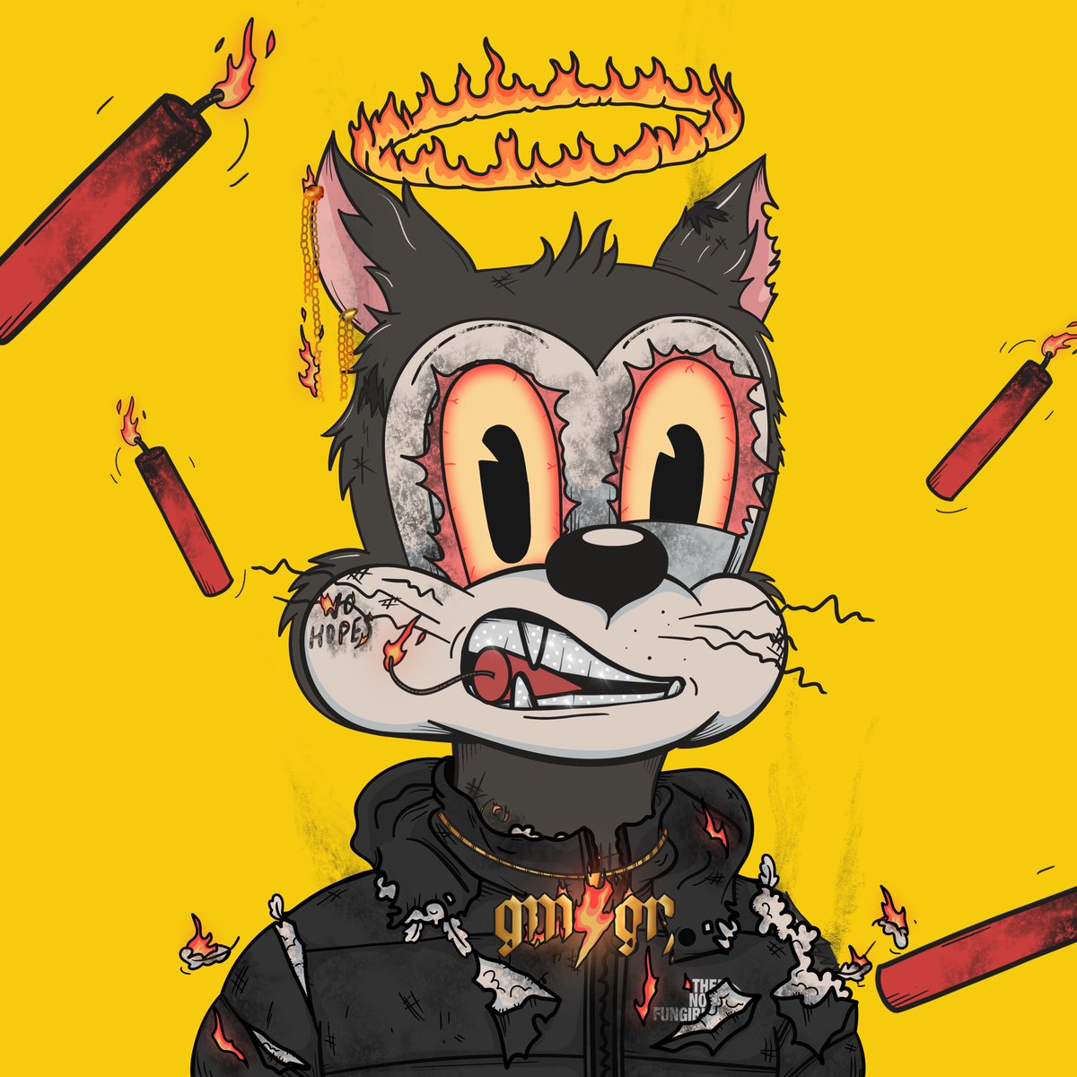 DegenID's tweet photo. @GamerAsh21 @DegenToonz Put up the detonated toon near the floor yesterday as well if you want to complete the whole set. 🔥 https://t.co/2axrXuC22S