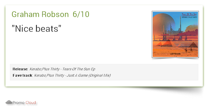lohitrecords's tweet photo. Graham Robson supports: @Kerabo - Just A Game (@Plusthirty Mix) 6/10 #newrelease https://t.co/chevHFOH9Q https://t.co/iKqrJdoCde