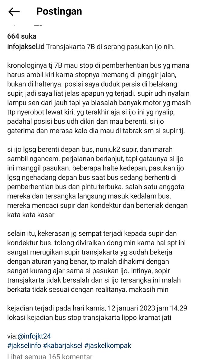 BisKota_'s tweet image. Ternyata mitranya @gojekindonesia yang menyerang crew @PT_Transjakarta sampe masuk kedalam bis 7B

Bener kata jonan