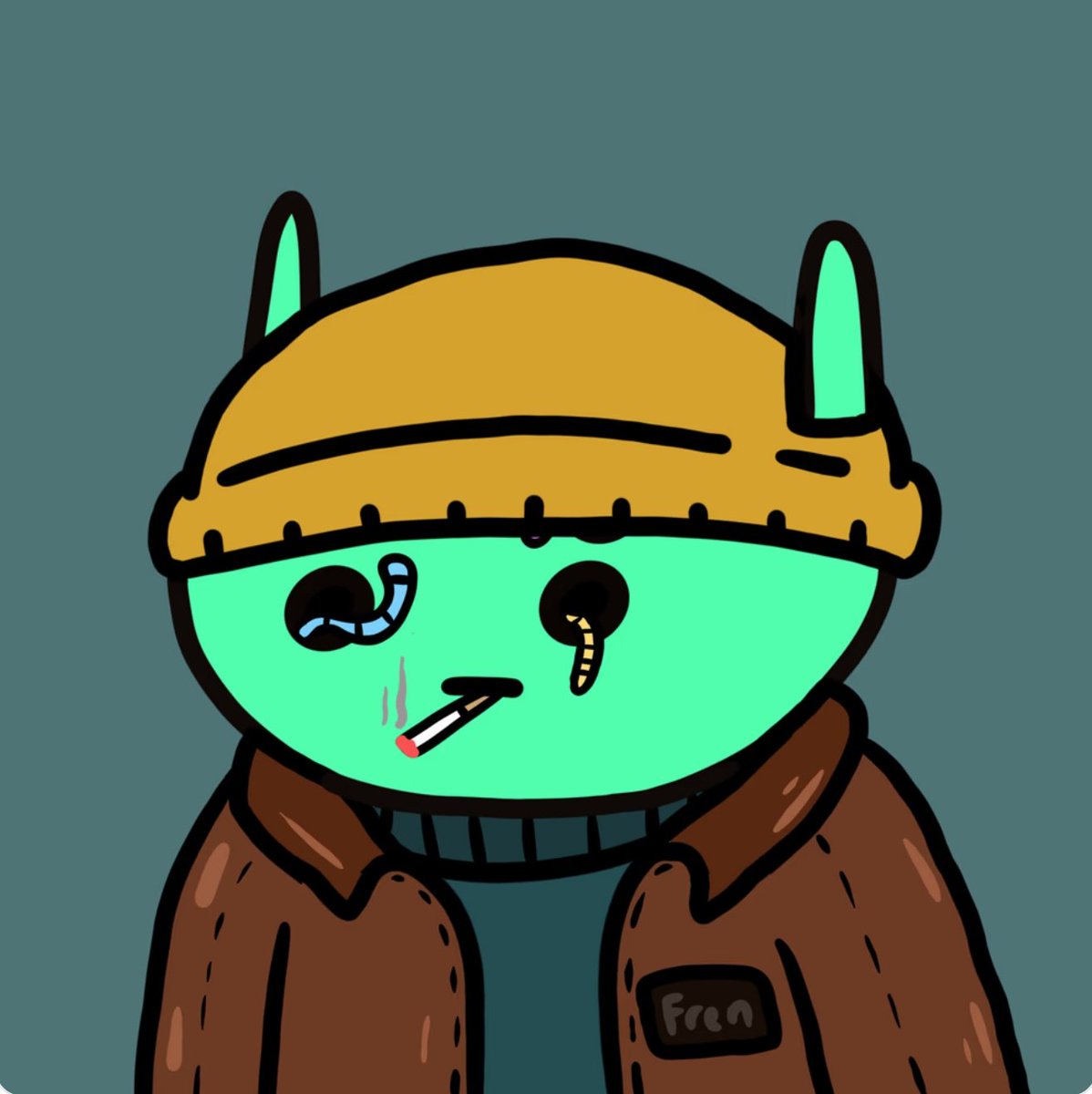 maxvalu3's tweet image. Found another @alienfrens leather jacket on floor. 

Need a Lochias now 😬 #traitslam