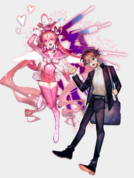 #絵を彩度100にすると超派手眩しい 