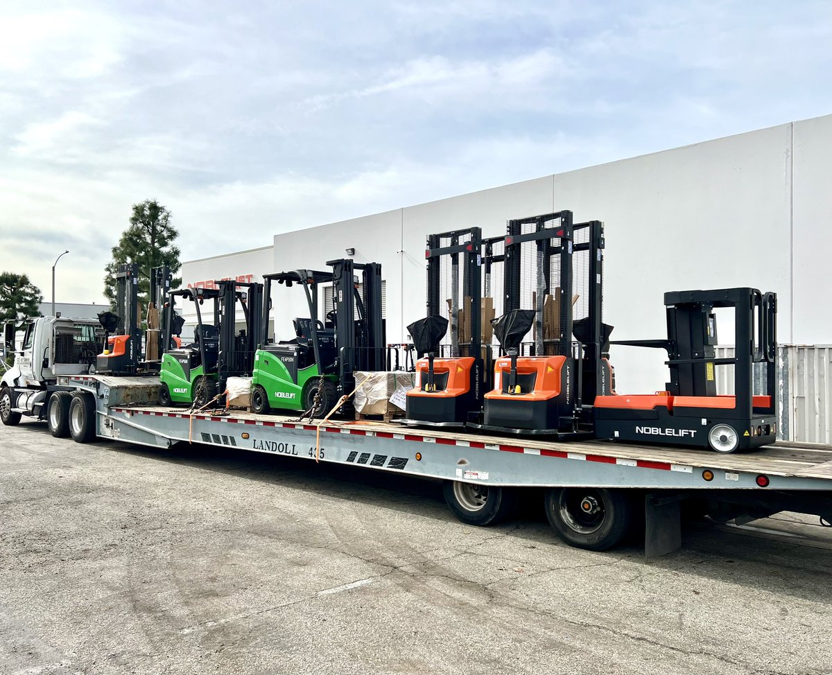 DonofNoblelift's tweet photo. Off to a great start of 2023! Only dealers with current available inventory wins!!!
Our Lithium FE4P50NLi 5K Forklift, PSE26NSL “Edge” Straddle Stacker, and our OP8.5 Package Picker.
909-212-1962 Don.hwang@nobleliftna.com #noblelift #forklift #stackers #orderpickers #winners https://t.co/I7AgLjdD53