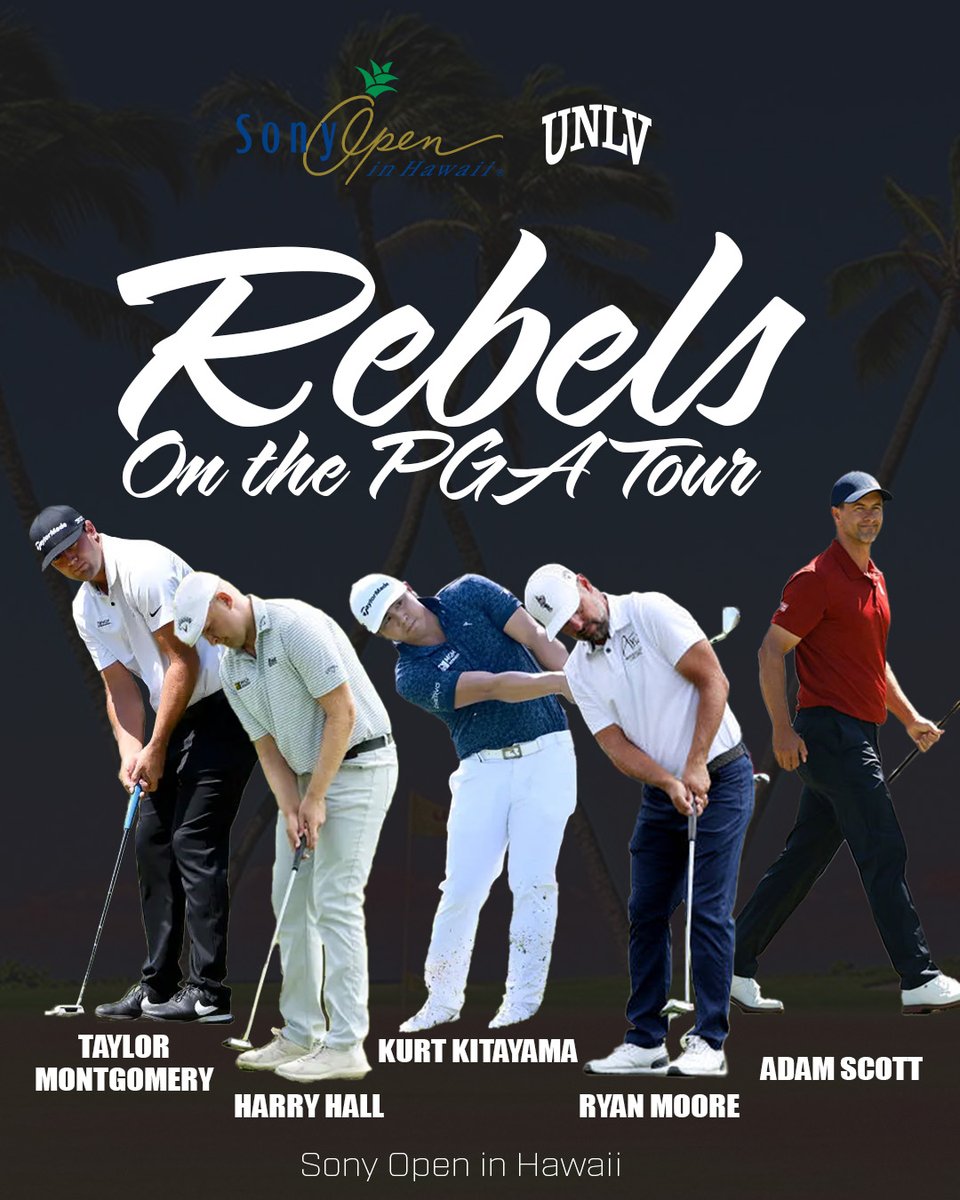 All the best to the 5️⃣ Rebels competing in this week's Sony Open in Hawaii and in the new 2023 calendar year. #RebsOnTour