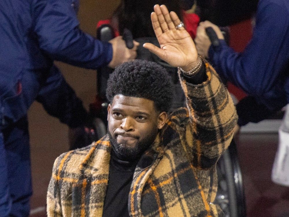 mtlgazette's tweet photo. 'Je t’aime Montréal!' P.K. Subban tells cheering Bell Centre fans at ceremony honouring him https://t.co/L2mp97yVwG

#GoHabsGo https://t.co/3i7w4bLfym
