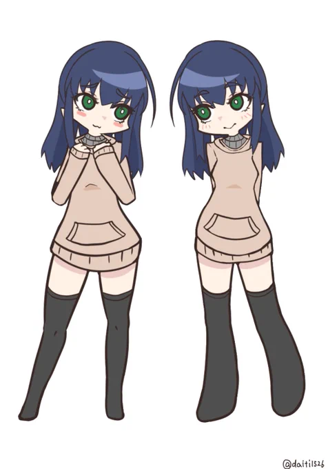 うちの子シンプルなんですよ!!なんだったらホットパンツ描かなくても良いんですよ!?めっちゃ描きやすいと思いますよ!?なので!!描いてみませんか!? 