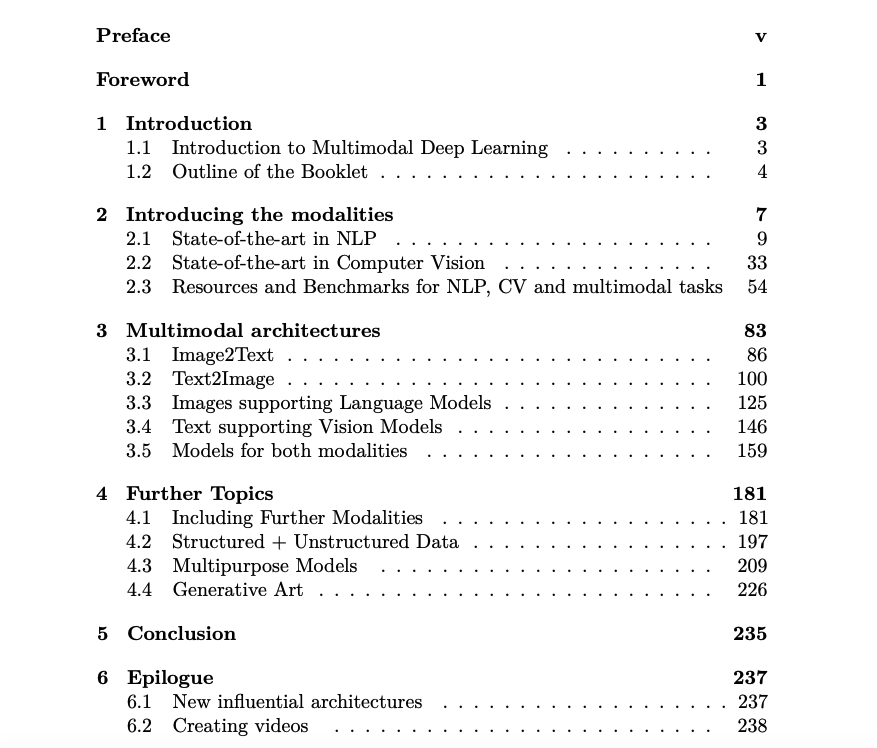 Multimodal Deep Learning

Of all the areas in AI, multimodal deep learning is the one I am most excited about.

If you are building in this space, I recommend you check out this new book on multimodal deep learning that just landed on arXiv.

arxiv.org/abs/2301.04856