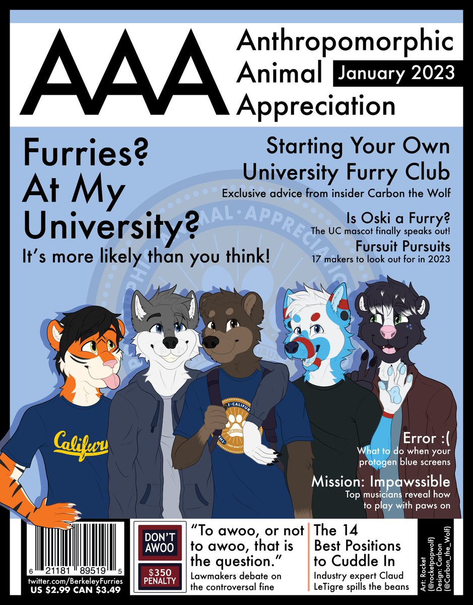 BerkeleyFurries's tweet photo. Furry magazine when?
(Want a physical copy? Find us in the #FC2023 conbook!) https://t.co/Cym74qKZXd