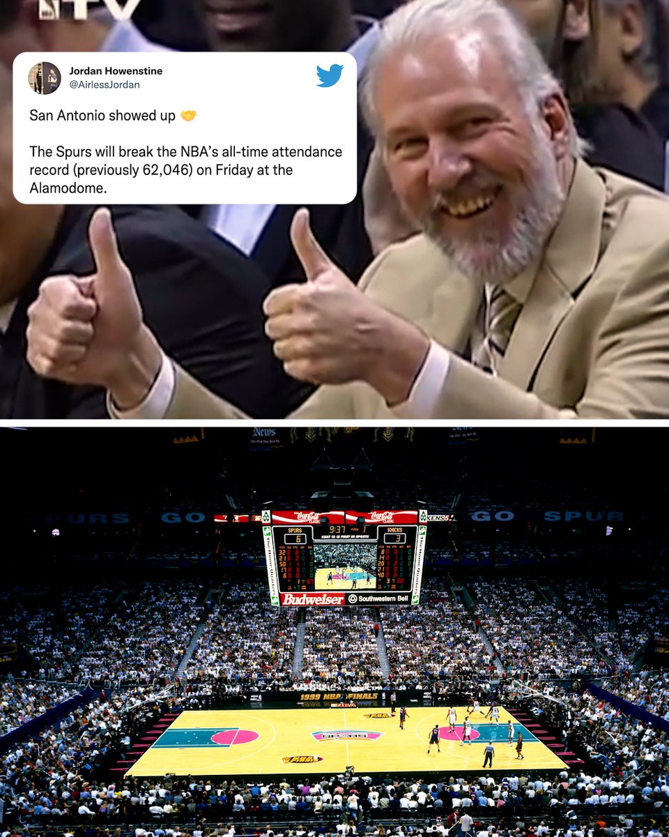 The <a href="/spurs/">San Antonio Spurs</a>' 50th anniversary game is gonna be special 🤩 

(h/t <a href="/AirlessJordan/">Jordan Howenstine</a>)