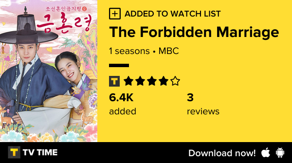 I've just started following The Forbidden Marriage tvtime.com/r/2G7kp #tvtime