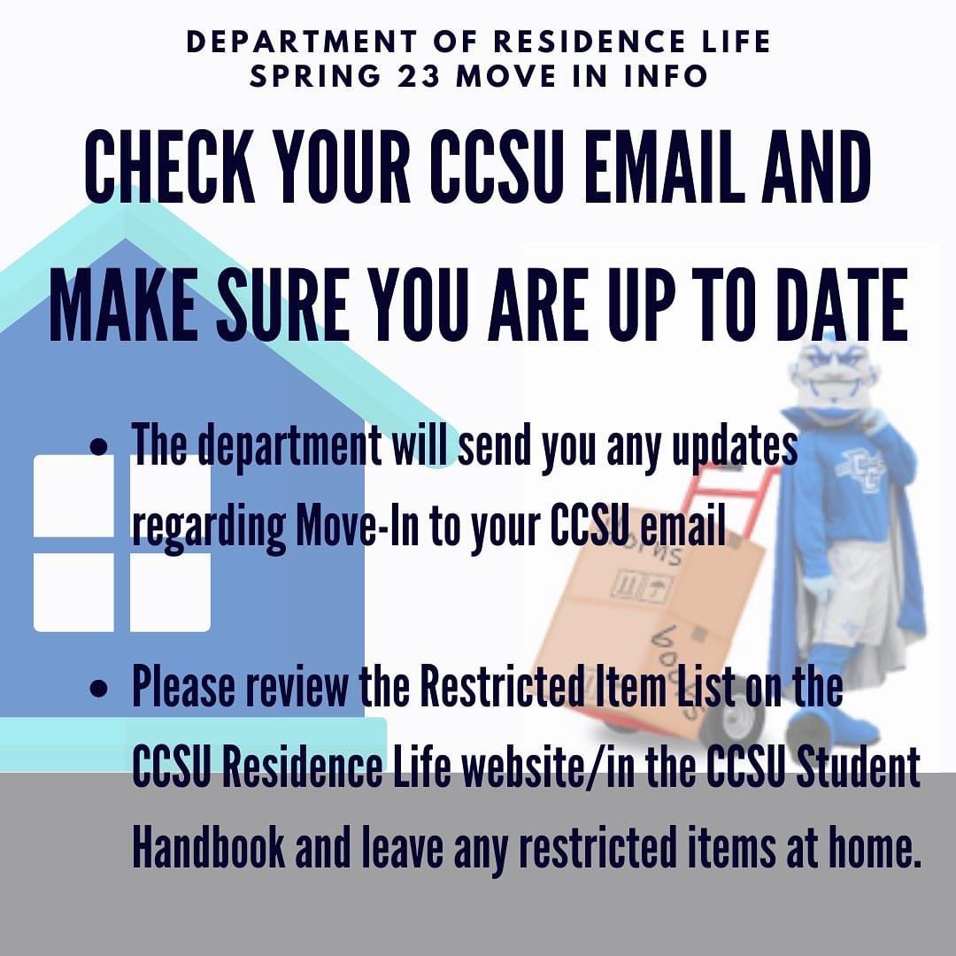 We’re coming back again! Yah!<a href="/CCSU/">Central Connecticut State University</a>RESLIFE Move-in 1/17/23 #whereallthestarsalign #welcomeback @CCSU ☮️💙🏢