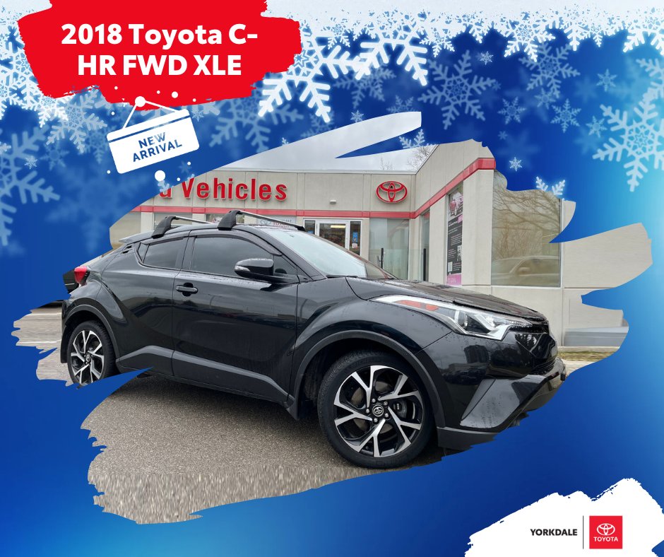 ❄️ New Year - New Ride ❄️ 
New arrival on our lot - 2018 Toyota C-HR FWD XLE 

yorkdaletoyota.com/used/2018-Toyo…

#yorkdale #yorkdaletoyota #newride #toyota #torontocar #torontoride