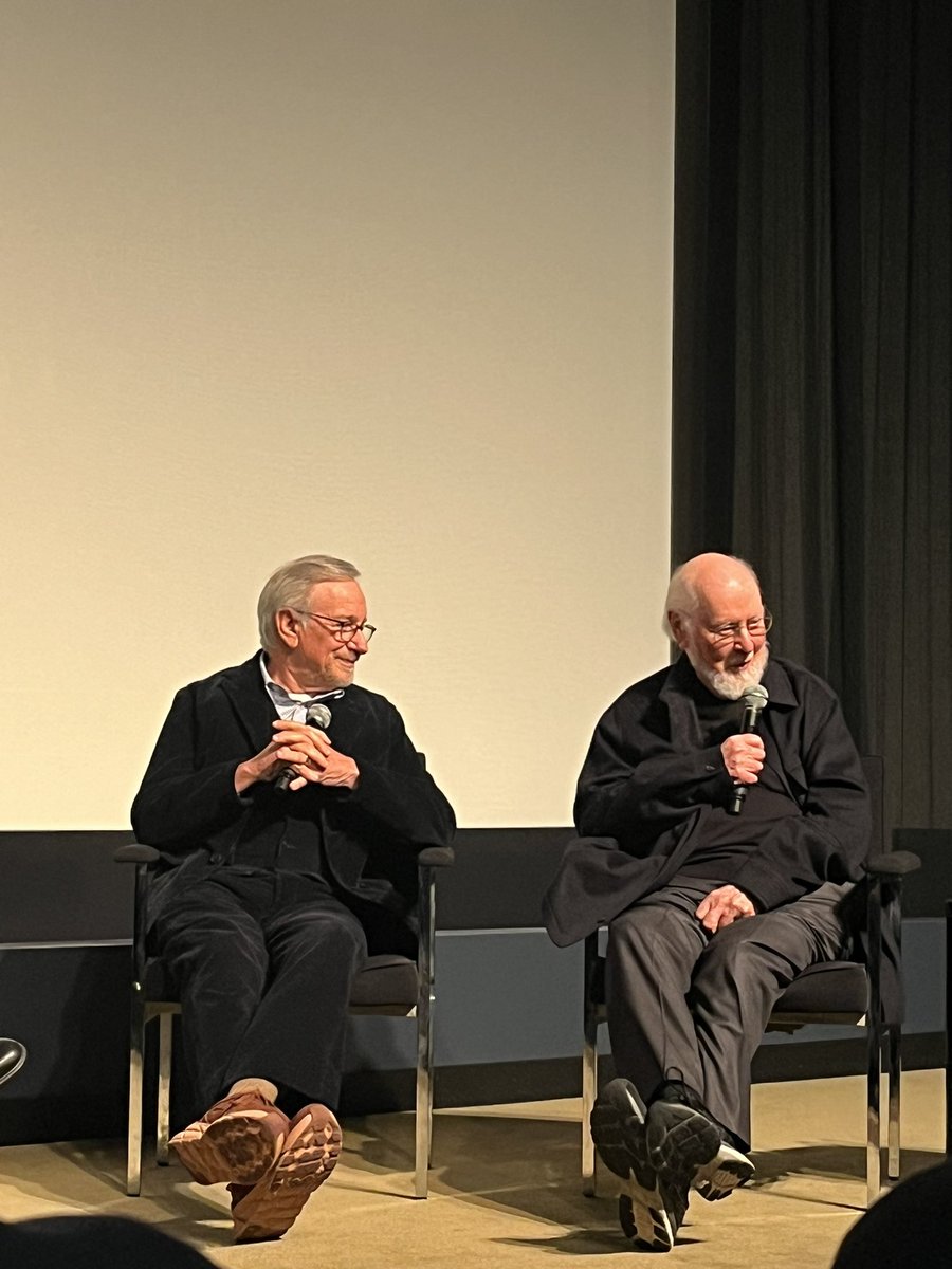 am_cinematheque's tweet photo. “We got to the table and there was a kid sitting there” — John Williams on his first meeting with Steven Spielberg 😄 https://t.co/v1IOarSXEL