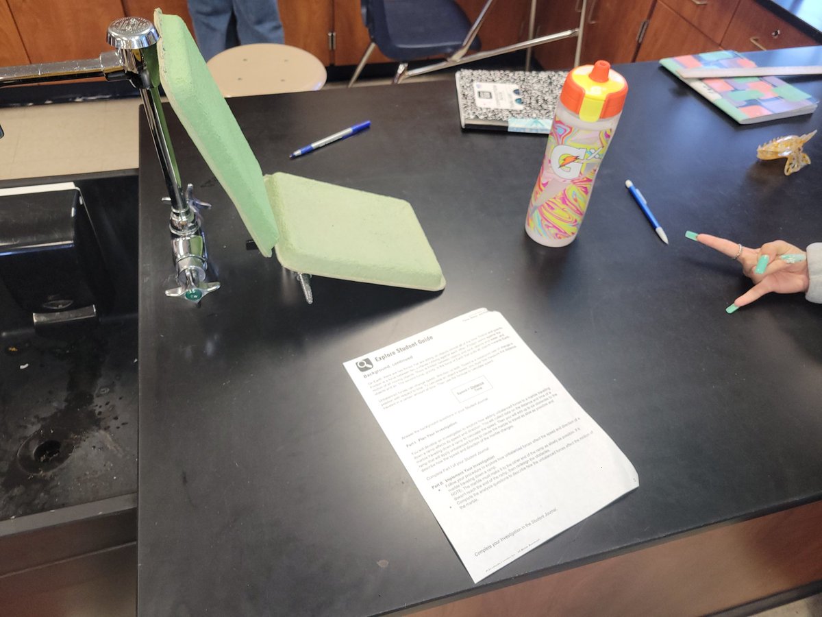 StucoWithMsS's tweet photo. Students created ramps with provided resources to explore how unbalanced forces affect the speed &amp; direction of a marble! 
#SoCreative #HandsOnLearning #BeConnected #ConnectingSciencetotheRealWorld
@CluteCougars https://t.co/AkzFr3t6mW