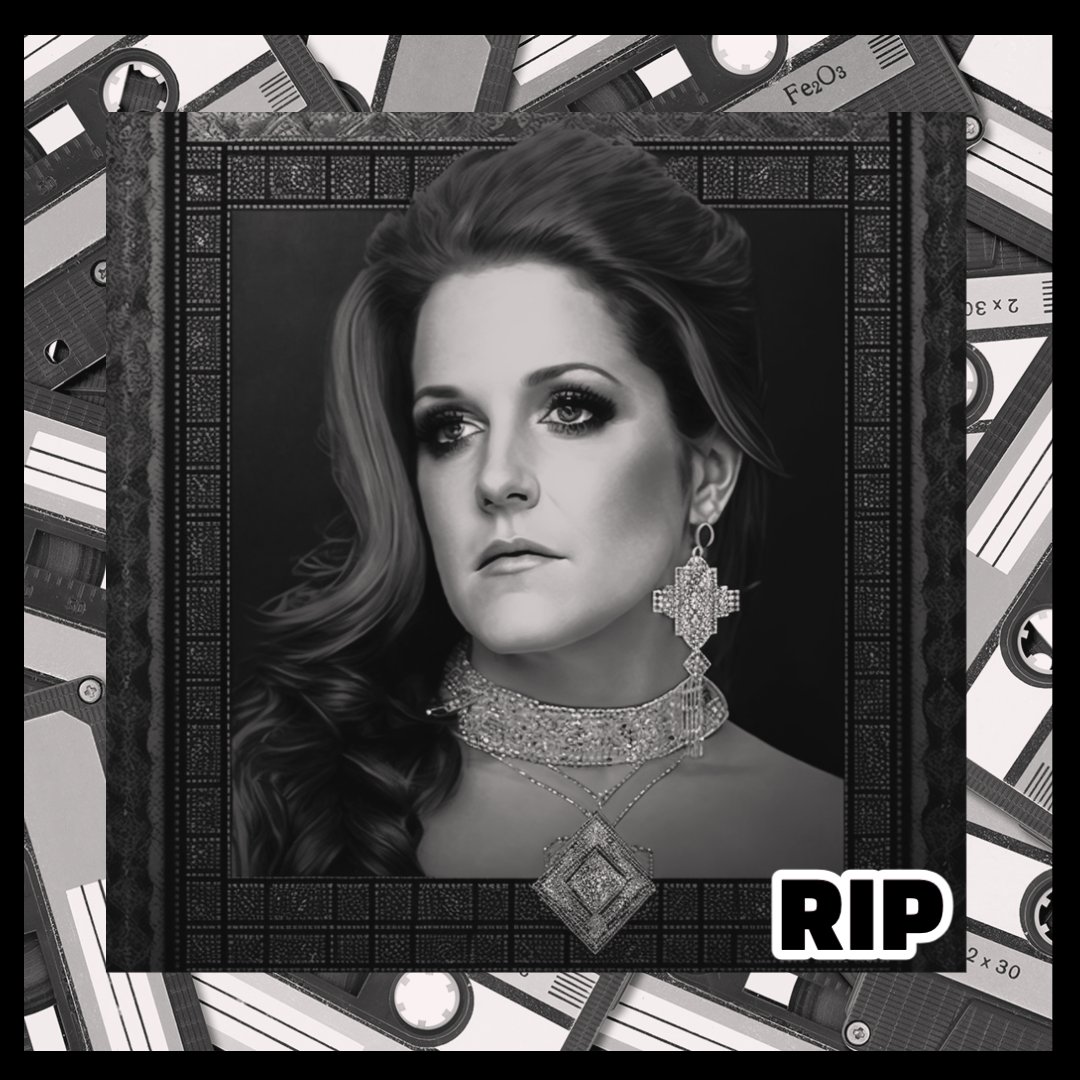 omgwdesigns's tweet photo. #LisaMariePresley was the daughter of Elvis and Priscilla Presley, born into a world of fame. Her childhood was spent in the public eye, and she would go on to make her own name as an artist and entertainer. https://t.co/rQrxldxpGs